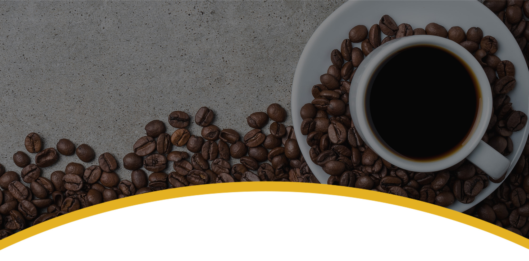coffee cup and beans as a background image