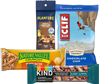 cliff bar and snacks