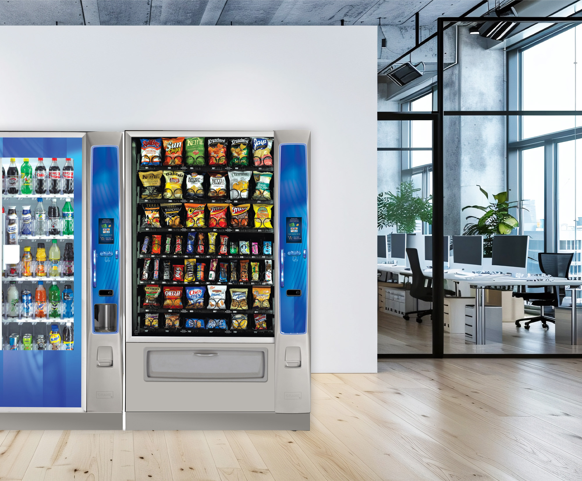 vending machine in a breakroom