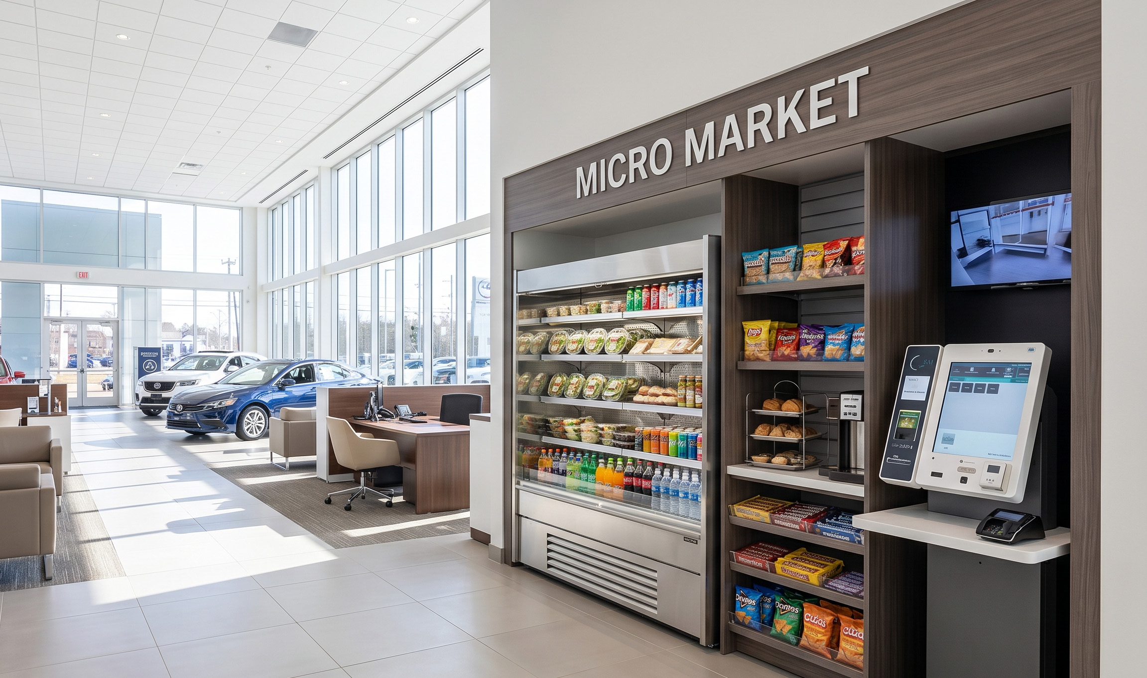 micro market in an auto dealership