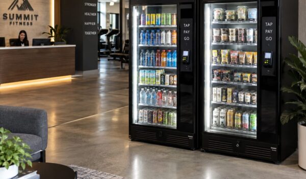 two smart coolers in a gym in florida