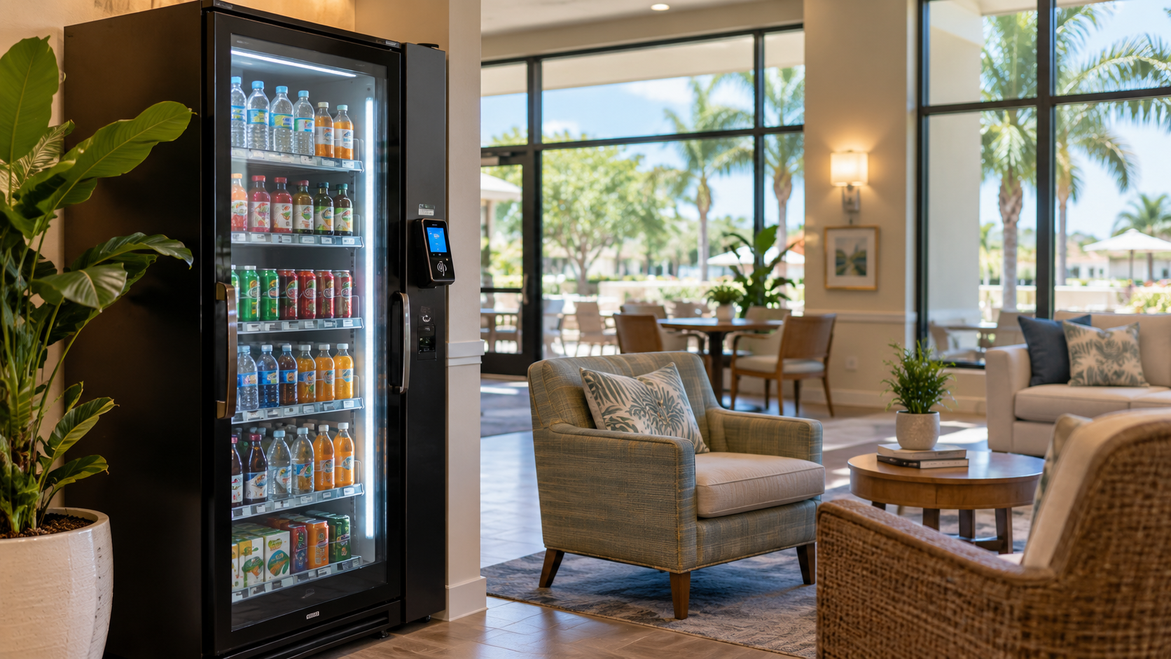 senior living home with smart cooler